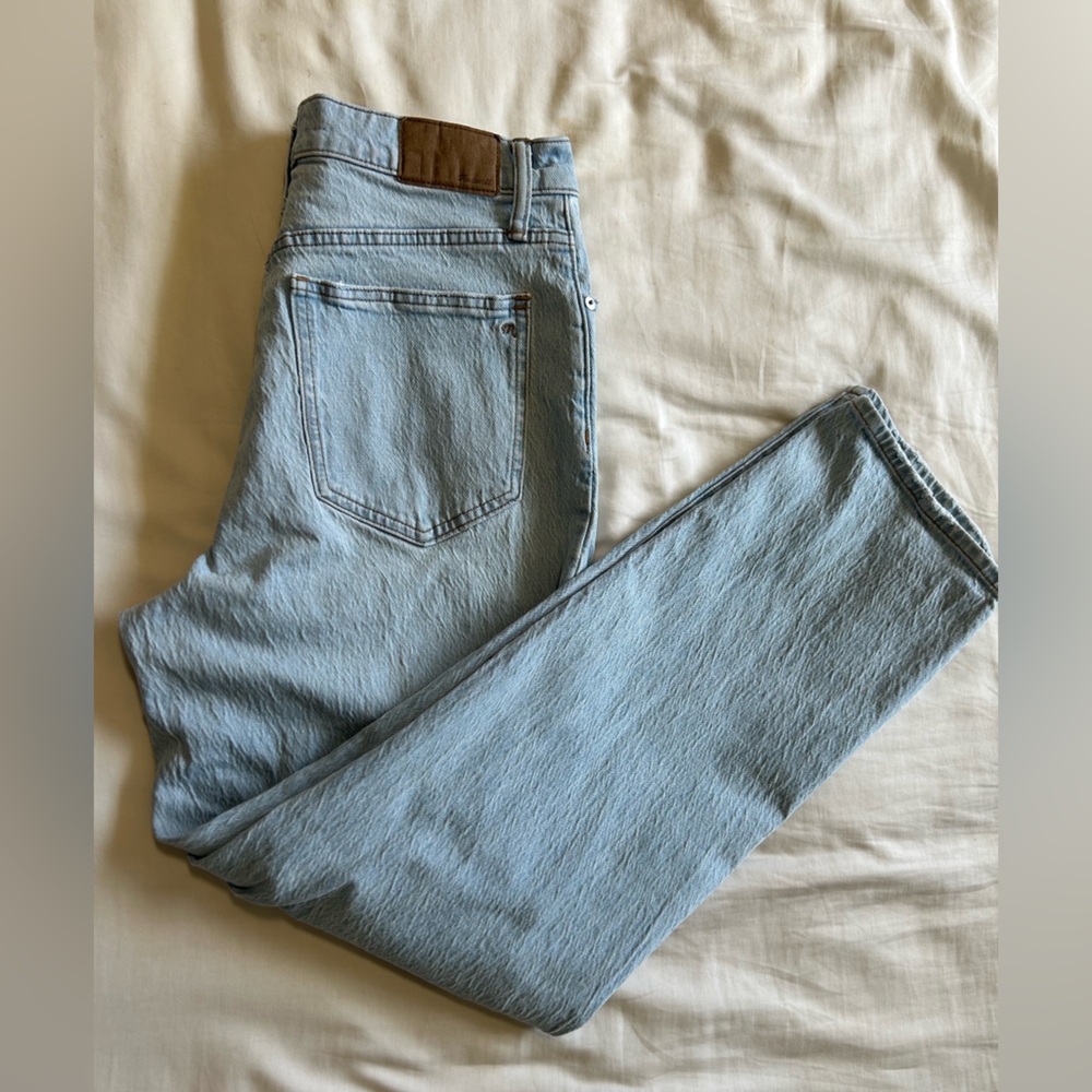 Madewell women size 29  vintage Straight Jeans in Light Blue